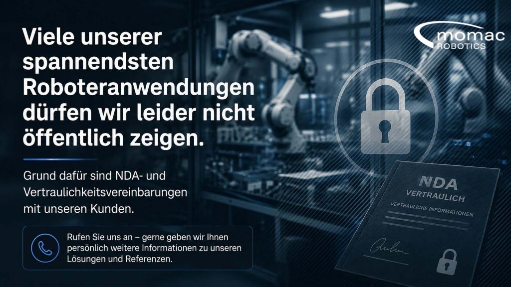 momac Robotics vertrauliche Bilder von Roboteranlage-Logo momac Robotics Roboteranlagen NRW Integrator Roboterzellen Bin-Picking Palettieren Handeln Kuka ABB Fanuc Roboteranlagen